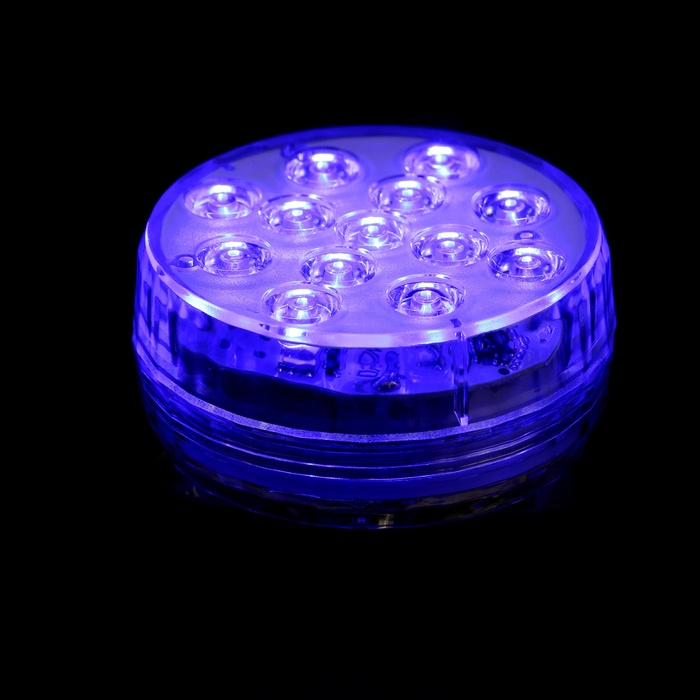 Светильник подводный, 13 LED, 4 Вт, IP68, RGB, от батареек 3хААА (не в комплекте)
