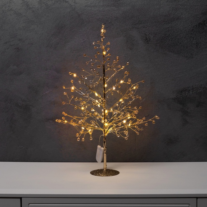 Фигура светодиодная «Бусины» 48×30x3 см, 20 LED, батарейки CR2032×2 (в комплекте), свечение тёплое белое