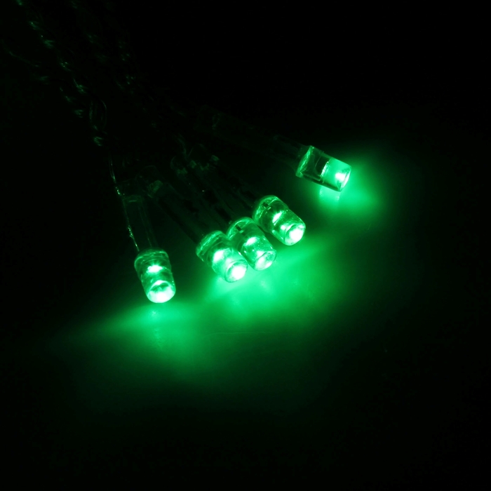 УЦЕНКА Гирлянда «Бахрома», уличная, 3 0×6 м, УМС, 3 Вт, 160 LED, 220 В, зелёная