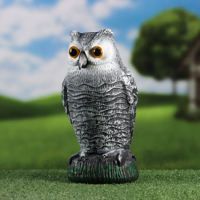 Садовая фигура из пластика «Сова полярная», 22×10×12 см