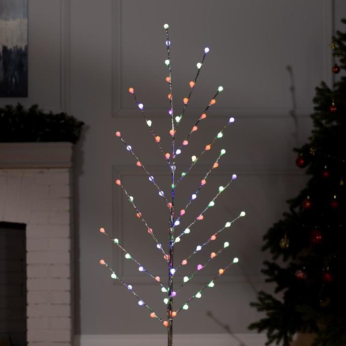 Светодиодный куст «Шарики» 1.5 м, 84 LED, мигание, 220 В, свечение мульти (RG/RB)
