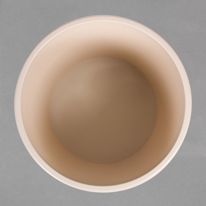 Бак пищевой, 75 л, пластиковый, с крышкой, бежевый