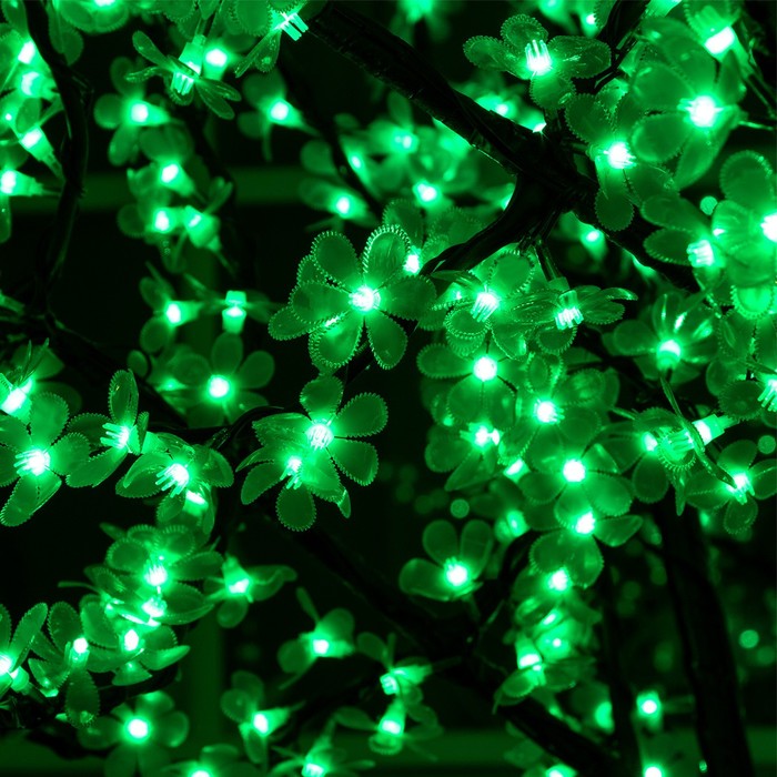 Светодиодное дерево «Баугиния» 2 м, 864 LED, постоянное свечение, 220 В, свечение зелёное