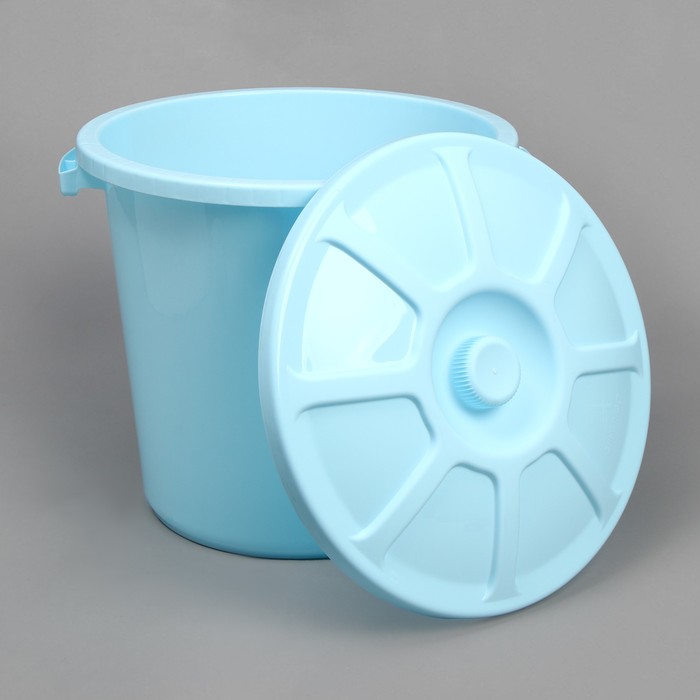 Бак пищевой, 40 л, пластиковый, с крышкой, МИКС