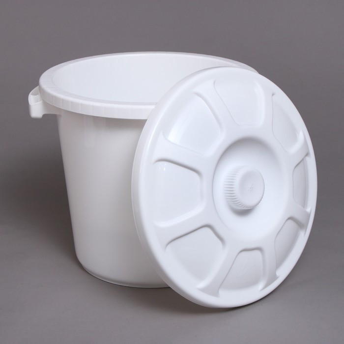 Бак пищевой, 20 л, пластиковый, с крышкой, МИКС