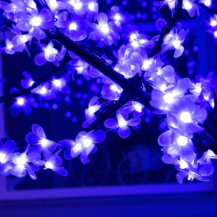 Светодиодное дерево «Баугиния» 2 м, 864 LED, постоянное свечение, 220 В, свечение синее