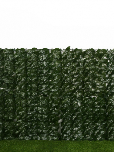 Изгородь декоративная, 100×300 см, «Листья удлинённые», Greengo