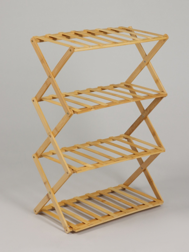 Подставка для цветов Greengo, 4 полки, 50×25×68 см, напольная, бамбук