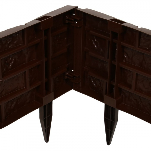 Грядка пластиковая, 4 секции, 45×45×20 см, цвет шоколад