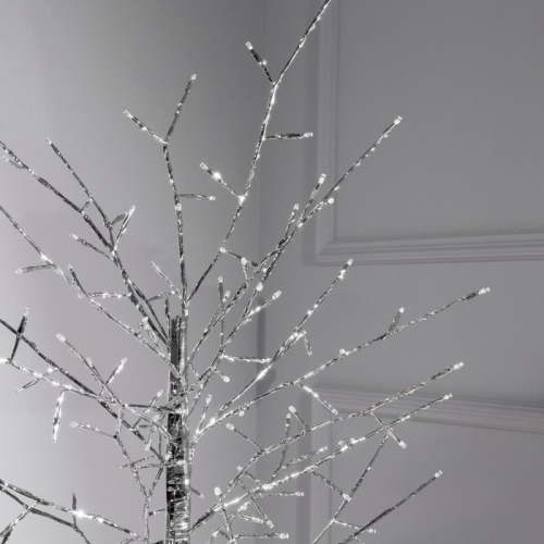 Светодиодное дерево «Серебристое» 1.5 м, 150 LED, постоянное свечение, 220 В, свечение белое