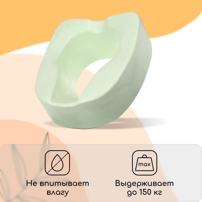 Сиденье для уличного туалета, для пожилых и маломобильных людей, 42×38 см, пенополиуретан, зелёное