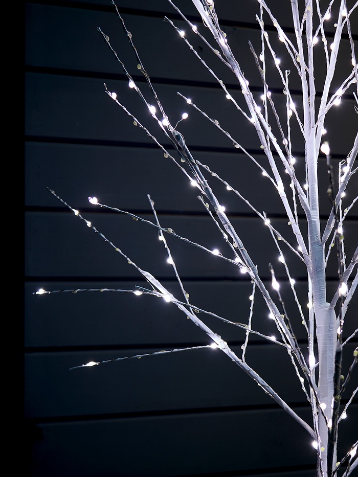 Светодиодное дерево «Яркие светлячки» 1.5 м, 300 LED, постоянное свечение, 220 В, свечение белое