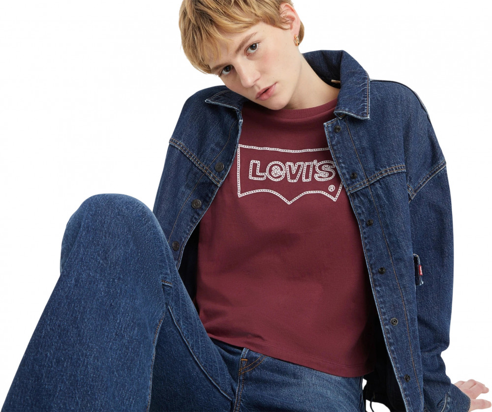 Футболка женская GRAPHIC BOXY TSHIRT REDS, LEVIS