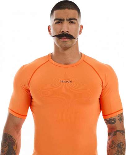 Футболка мужская Man, Compression T-Shirt, Orange, RANK