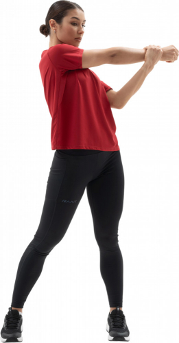 Футболка женская Woman, Train Motion T-Shirt, Burgundy, RANK
