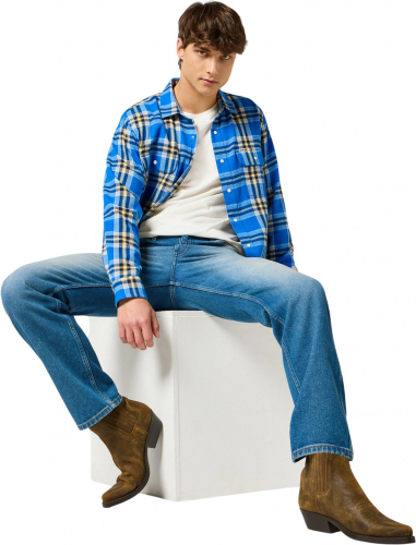 Рубашка мужская 2 PKT SHIRT BLUE, WRANGLER