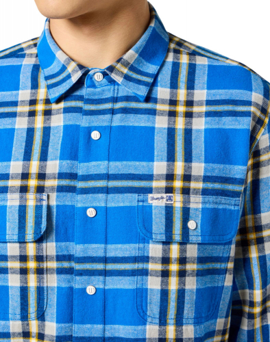 Рубашка мужская 2 PKT SHIRT BLUE, WRANGLER