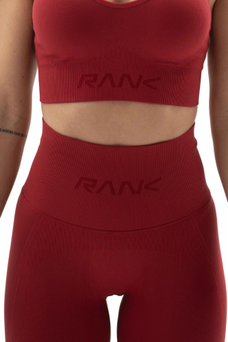 Леггинсы женские Woman, Seamless Leggings, Burgundy, RANK