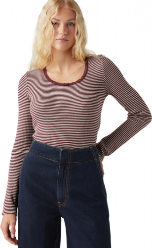 Лонгслив женский DRY GOODS WAFFLE LS TEE REDS, LEVIS