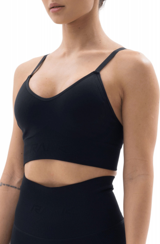 Бюстгальтер женский Woman, Seamless Bra Low, Black, RANK