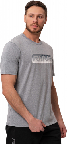 Футболка мужская Men, Sportstyle Chest Big, Grey melange, RANK