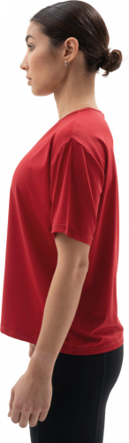 Футболка женская Woman, Train Motion T-Shirt, Burgundy, RANK