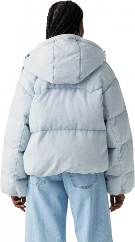 Куртка женская WESTERN BUBBLE SHORTY LIGHT INDIGO - WORN IN, LEVIS