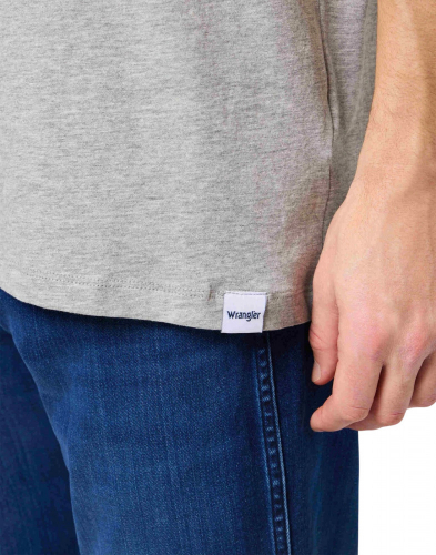 Футболка мужская 2 PACK TEE MID GREY MELEE, WRANGLER