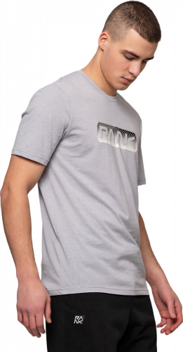 Футболка мужская Men, Sportstyle Chest Big, Light gray  melange, RANK