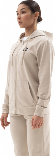 Джемпер женский Woman, French Terry Fullzip, Beige, RANK