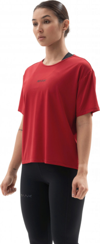 Футболка женская Woman, Train Motion T-Shirt, Burgundy, RANK