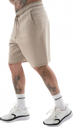Шорты мужские Man, French Terry RAWS Shorts, Beige, RANK