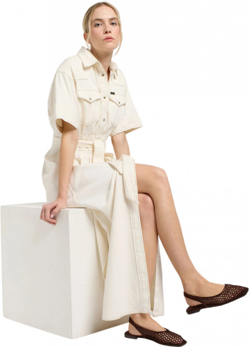 Платье женское SS MAXI WESTERN DRESS ECRU, LEE