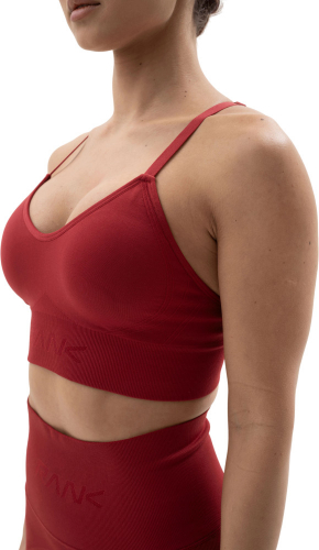Бюстгальтер женский Woman, Seamless Bra Low, Burgundy, RANK