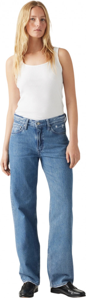 Джинсы женские WELLTHREAD BAGGY DAD LIGHT INDIGO - WORN IN, LEVIS