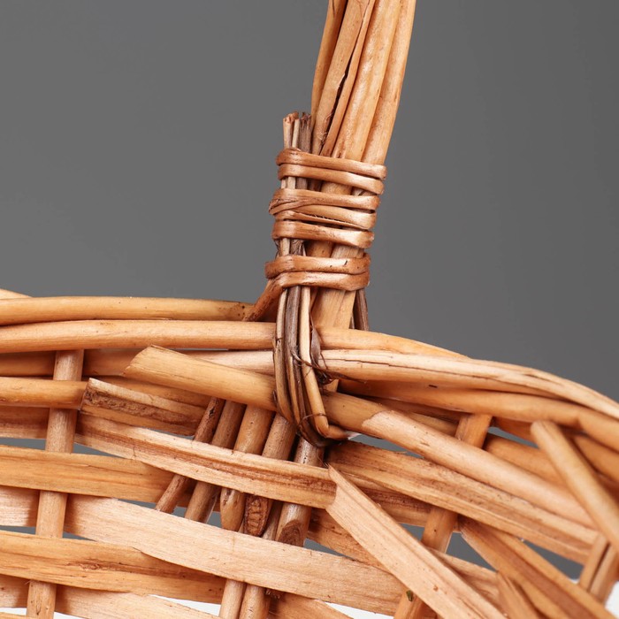 Набор корзин плетёных, 3 шт., 30×22/33 см, 26×12/28 см, 20×10/23 см, ива