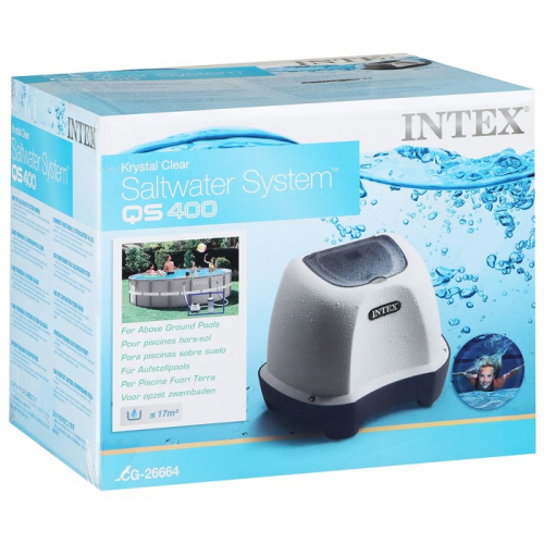 Хлоргенератор (система морской воды) INTEX Krystal Clear 26664 для бассейна до 17000 л, с таймером