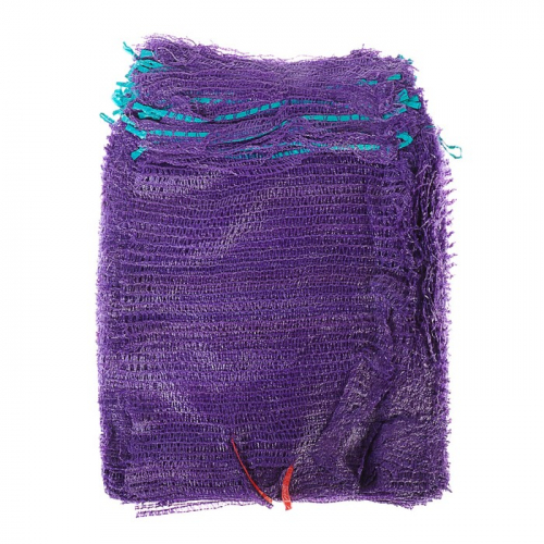 Сетка овощная с ручками, фиолетовая, 30×47 см, 8 кг
