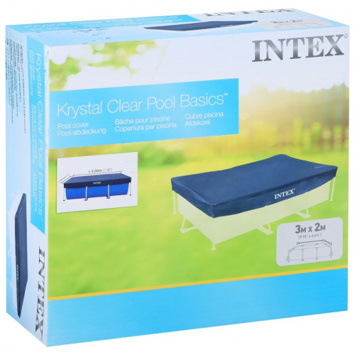 Тент INTEX 28038, 300×201 см, на прямоугольный каркасный бассейн