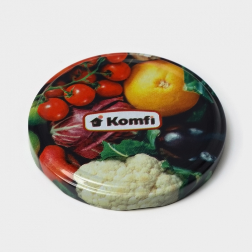 Крышка для консервирования Komfi «Овощи», ТО-82 мм, металл, лак, упаковка 20 шт.