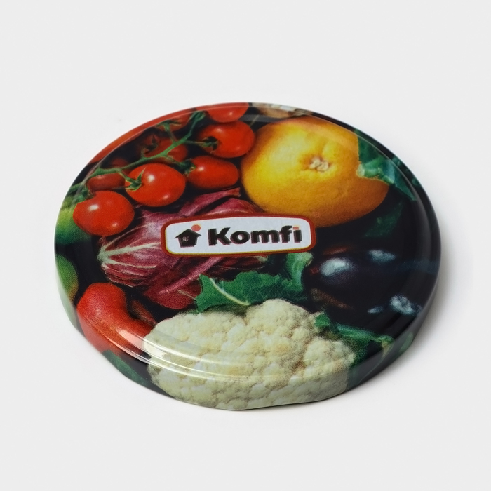 Крышка для консервирования Komfi «Овощи», ТО-82 мм, металл, лак, упаковка 20 шт.