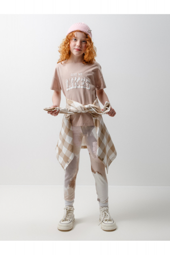 Crockid Брюки КР 4074 бежевый, фактура земли к559 Crockid