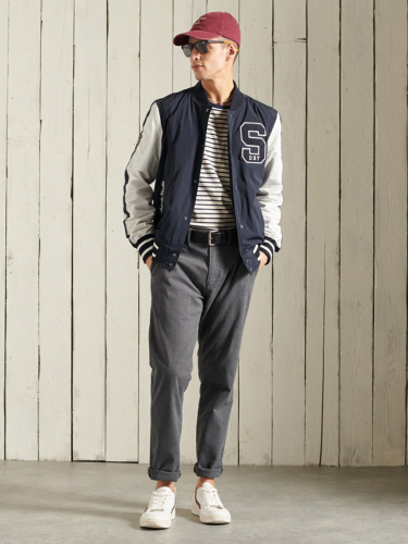Бомбер SUPERDRY 966 т.cиний