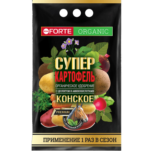 Бона Форте Конское Премиум Супер Картофель с цеолитом и аминокислотами 2 кг (10 шт)