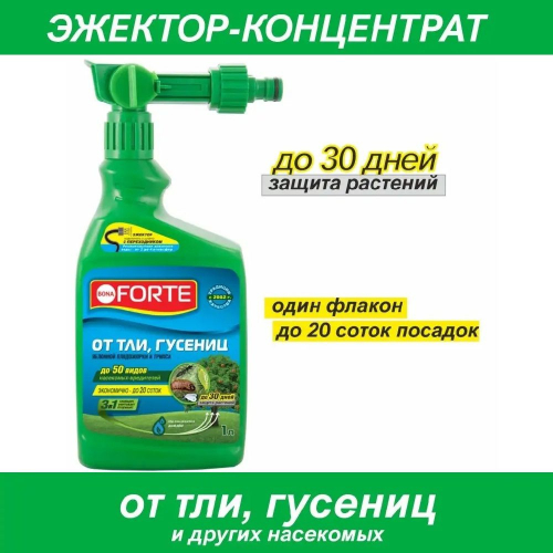 Эжектор Бона Форте от тли, гусениц и других насекомых 1 л (8 шт)