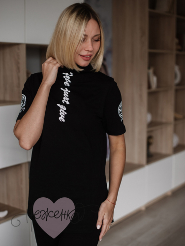 Футболка Ф 241/2-П (черный)