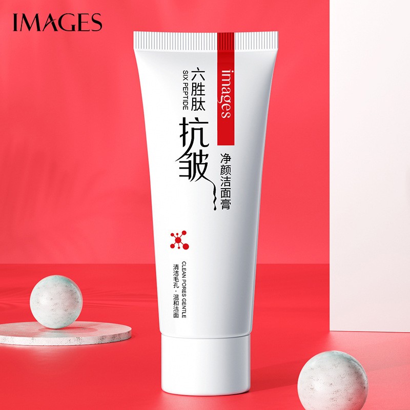 Пенка для умывания с Пептидами, Коллагеном и Аминокислотами Images Six Peptides, 60 гр.