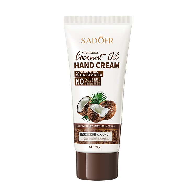 Крем для рук с кокосом Sadoer Coconut Oil, 60 гр.