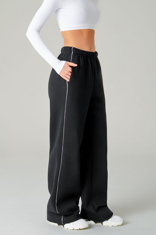 Арт. 7904 Брюки оверсайз с начесом 44-48 (3 шт)