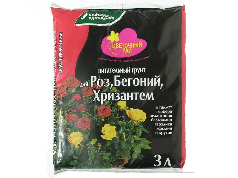 Грунт 3л Цветочный рай. Роза, Бегония, Хризантема.